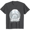 image:imageStar Wars Iconic Darth Vader Helmet Paint Big Chest Portrait TShirtDark Heather Grey