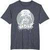 image:imageStar Wars Iconic Darth Vader Helmet Paint Big Chest Portrait TShirtHeather Blue