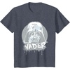image:imageStar Wars Iconic Darth Vader Helmet Paint Big Chest Portrait TShirtHeather Blue