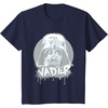 image:imageStar Wars Iconic Darth Vader Helmet Paint Big Chest Portrait TShirtNavy Blue