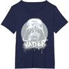 image:imageStar Wars Iconic Darth Vader Helmet Paint Big Chest Portrait TShirtNavy Blue