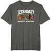 image:imageStar Wars Legendary Bounty Hunters Boba Fett IG88 Cad Bane TShirtAsphalt Grey