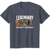image:imageStar Wars Legendary Bounty Hunters Boba Fett IG88 Cad Bane TShirtHeather Blue