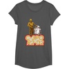 image:imageStar Wars iconic Duo C3PO amp R2D2 Big Chest Retro Poster TShirtAsphalt Grey