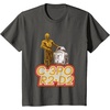image:imageStar Wars iconic Duo C3PO amp R2D2 Big Chest Retro Poster TShirtAsphalt Grey