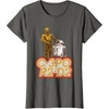image:imageStar Wars iconic Duo C3PO amp R2D2 Big Chest Retro Poster TShirtAsphalt Grey