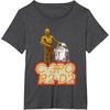 image:imageStar Wars iconic Duo C3PO amp R2D2 Big Chest Retro Poster TShirtDark Heather Grey