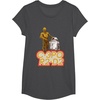 image:imageStar Wars iconic Duo C3PO amp R2D2 Big Chest Retro Poster TShirtDark Heather Grey