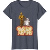 image:imageStar Wars iconic Duo C3PO amp R2D2 Big Chest Retro Poster TShirtHeather Blue