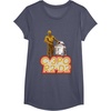 image:imageStar Wars iconic Duo C3PO amp R2D2 Big Chest Retro Poster TShirtHeather Blue