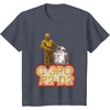 image:imageStar Wars iconic Duo C3PO amp R2D2 Big Chest Retro Poster TShirtHeather Blue