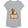 image:imageStar Wars iconic Duo C3PO amp R2D2 Big Chest Retro Poster TShirtHeather Grey
