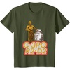 image:imageStar Wars iconic Duo C3PO amp R2D2 Big Chest Retro Poster TShirtOlive Green