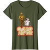 image:imageStar Wars iconic Duo C3PO amp R2D2 Big Chest Retro Poster TShirtOlive Green