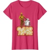 image:imageStar Wars iconic Duo C3PO amp R2D2 Big Chest Retro Poster TShirtRed Heather