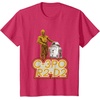 image:imageStar Wars iconic Duo C3PO amp R2D2 Big Chest Retro Poster TShirtRed Heather