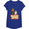 image:imageStar Wars iconic Duo C3PO amp R2D2 Big Chest Retro Poster TShirtRoyal Blue
