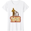 image:imageStar Wars iconic Duo C3PO amp R2D2 Big Chest Retro Poster TShirtWhite