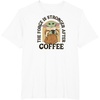 image:imageThe Mandalorian  Force is Stronger After Coffee TShirtWhite