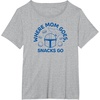 image:imageThe Mandalorian  Where Mom Goes Snacks Go TShirtHeather Grey