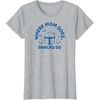 image:imageThe Mandalorian  Where Mom Goes Snacks Go TShirtHeather Grey