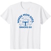 image:imageThe Mandalorian  Where Mom Goes Snacks Go TShirtWhite