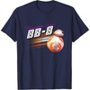 image:imageStar Wars BB8 Resistance Hero Retro 80s Style Chest Logo TShirtNavy Blue