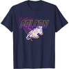 image:imageStar Wars Epic Millennium Falcon Retro 80s Style Big Poster TShirtNavy Blue