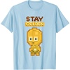 image:imageStar Wars Iconic C3PO Stay Golden Pixel Art Chibi Big Logo TShirtBaby Blue