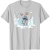 image:imageStar Wars Snowtroopers Snowboarding Over AT AT Walker TShirtSilver Grey