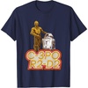 image:imageStar Wars iconic Duo C3PO amp R2D2 Big Chest Retro Poster TShirtNavy Blue