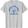 image:imageThe Mandalorian  Where Mom Goes Snacks Go TShirtSilver Grey