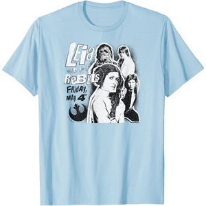 image:imageLeia and the Rebels  May 4th Poster TShirtBaby Blue