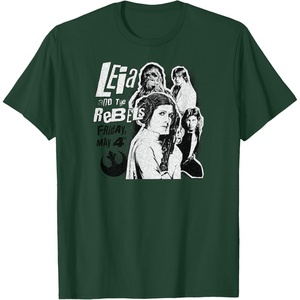 image:imageLeia and the Rebels  May 4th Poster TShirtDark Green