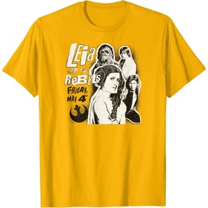 image:imageLeia and the Rebels  May 4th Poster TShirtGolden Yellow