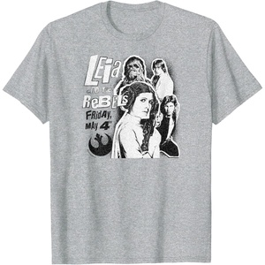 image:imageLeia and the Rebels  May 4th Poster TShirtHeather Grey