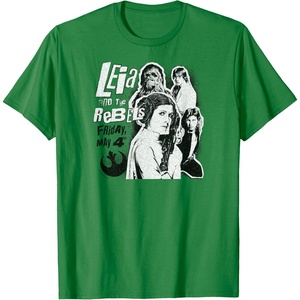 image:imageLeia and the Rebels  May 4th Poster TShirtKelly Green