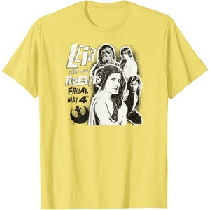 image:imageLeia and the Rebels  May 4th Poster TShirtLemon Yellow