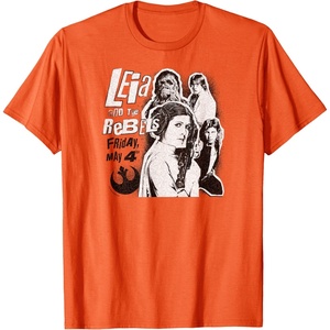 image:imageLeia and the Rebels  May 4th Poster TShirtOrange