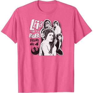 image:imageLeia and the Rebels  May 4th Poster TShirtPink Heather