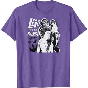 image:imageLeia and the Rebels  May 4th Poster TShirtPurple Heather