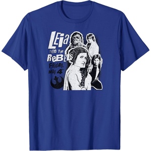 image:imageLeia and the Rebels  May 4th Poster TShirtRoyal Blue