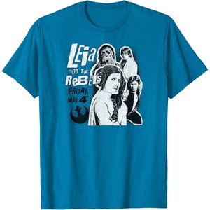 image:imageLeia and the Rebels  May 4th Poster TShirtSapphire Blue