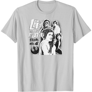 image:imageLeia and the Rebels  May 4th Poster TShirtSilver Grey