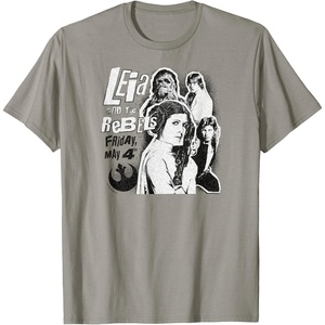 image:imageLeia and the Rebels  May 4th Poster TShirtSlate Grey
