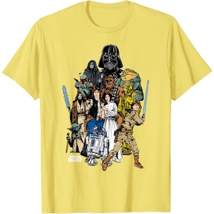 image:imageStar Wars  Character Collage TShirtLemon Yellow