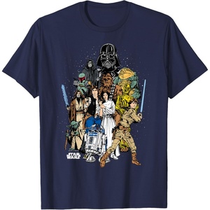 image:imageStar Wars  Character Collage TShirtNavy Blue