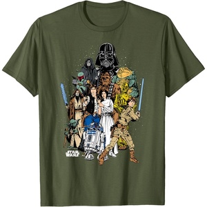 image:imageStar Wars  Character Collage TShirtOlive Green