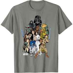 image:imageStar Wars  Character Collage TShirtOlive Heather