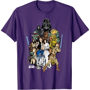 image:imageStar Wars  Character Collage TShirtPurple